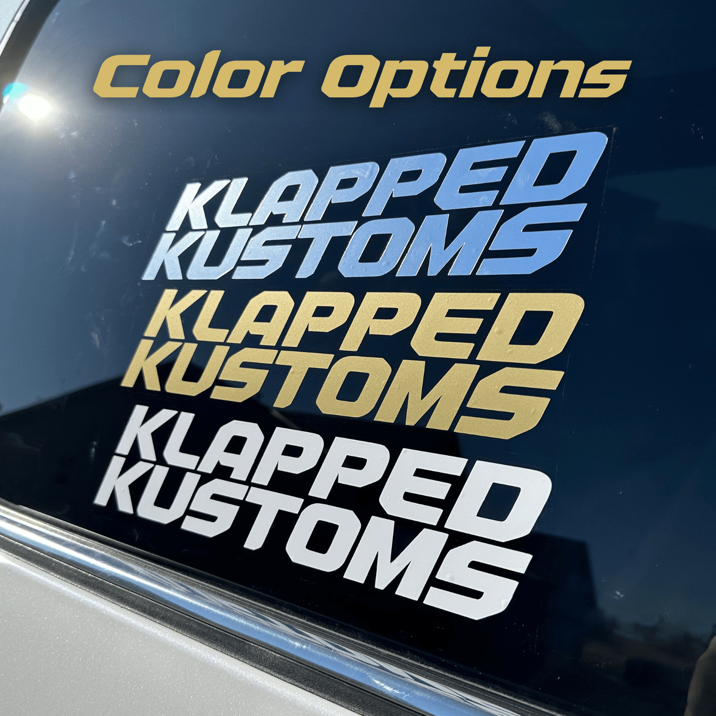 "CROWN" Decal - Klapped Kustoms
