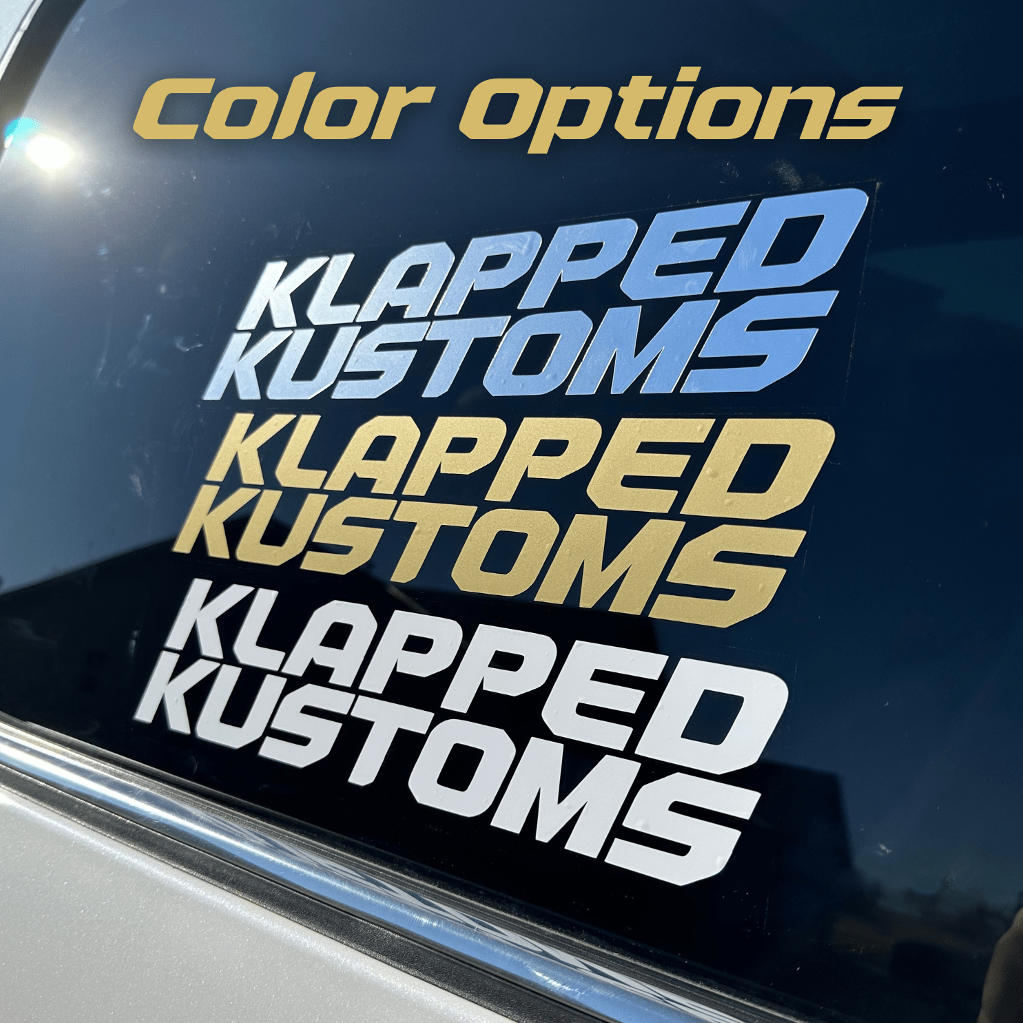 "CROWN" Decal - Klapped Kustoms