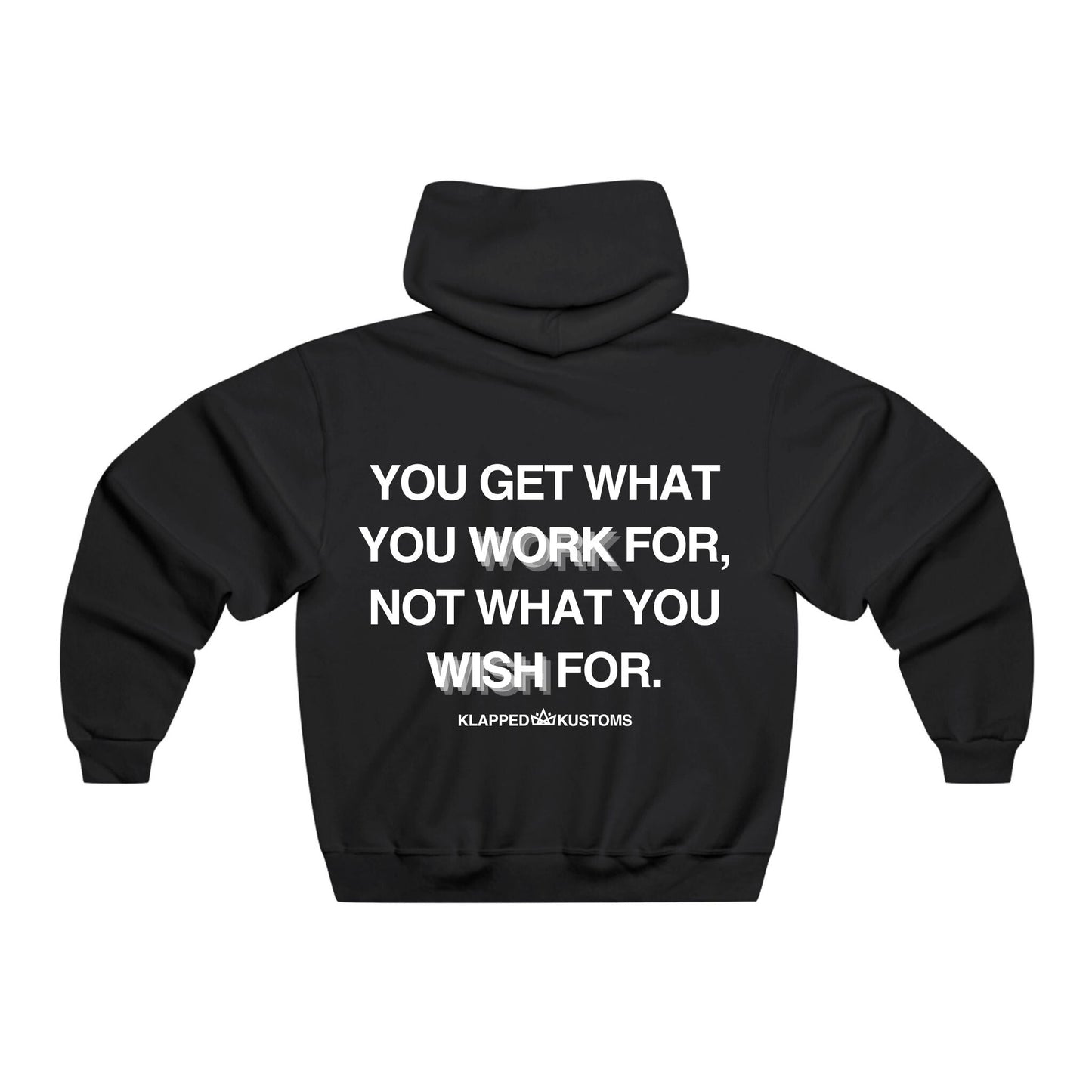 "WORK" Hoodie - Klapped Kustoms