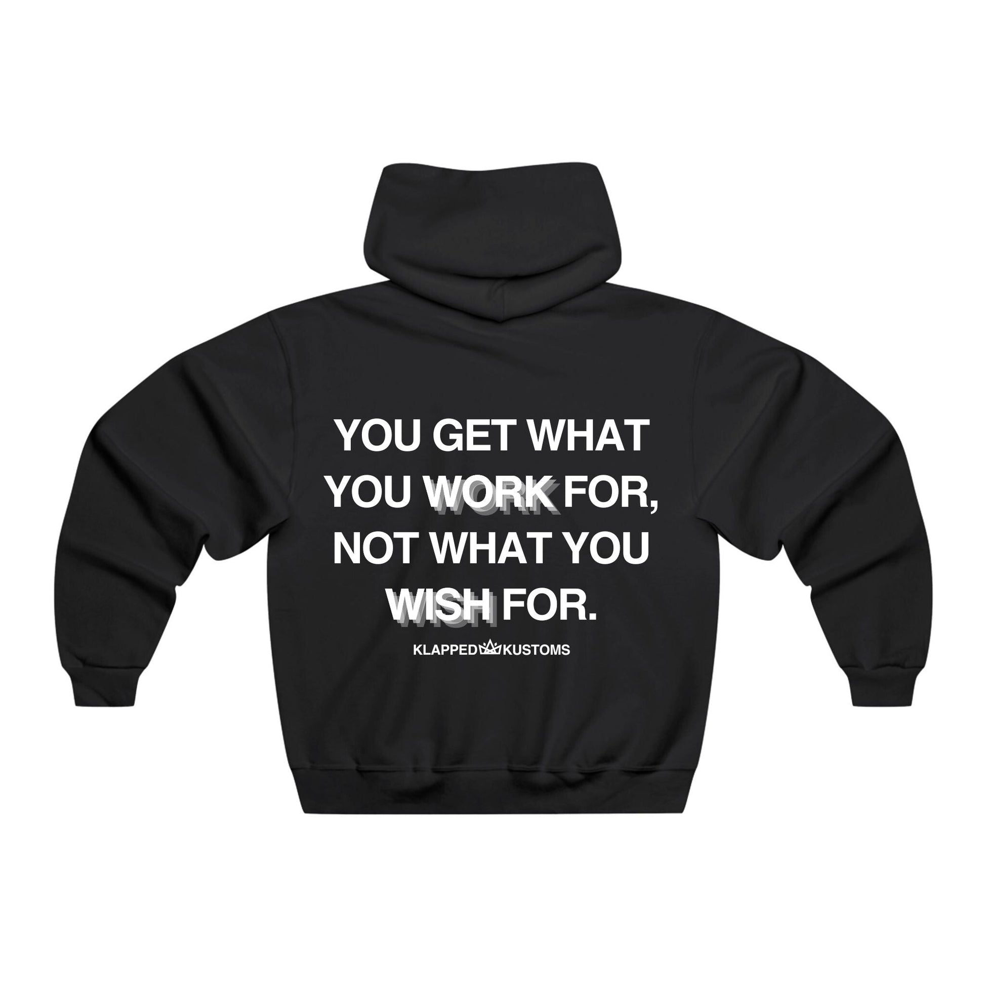 "WORK" Hoodie - Klapped Kustoms