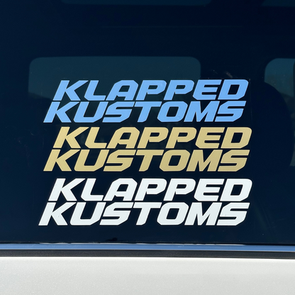 "KLAPPED" Decal