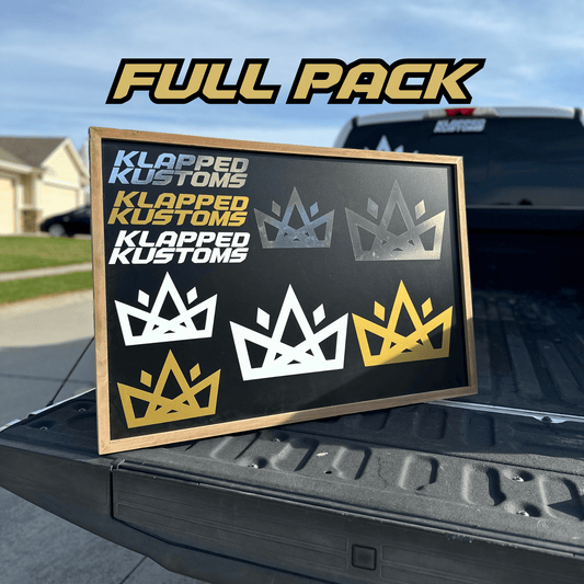 "BUNDLE" Decal Pack - Klapped Kustoms