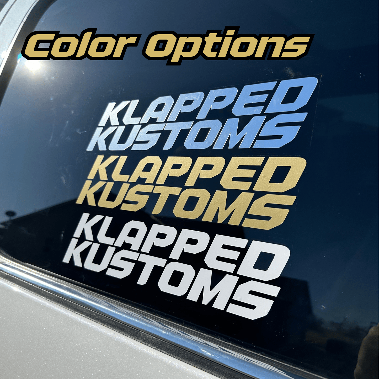 "CROWN" Decal - Klapped Kustoms