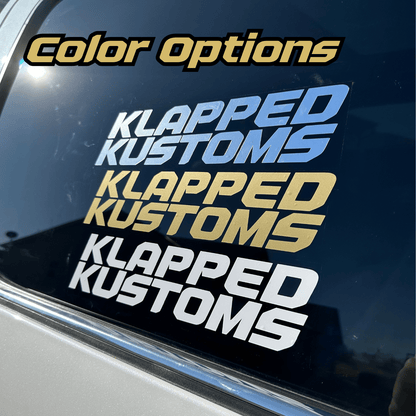 "CROWN" Decal - Klapped Kustoms