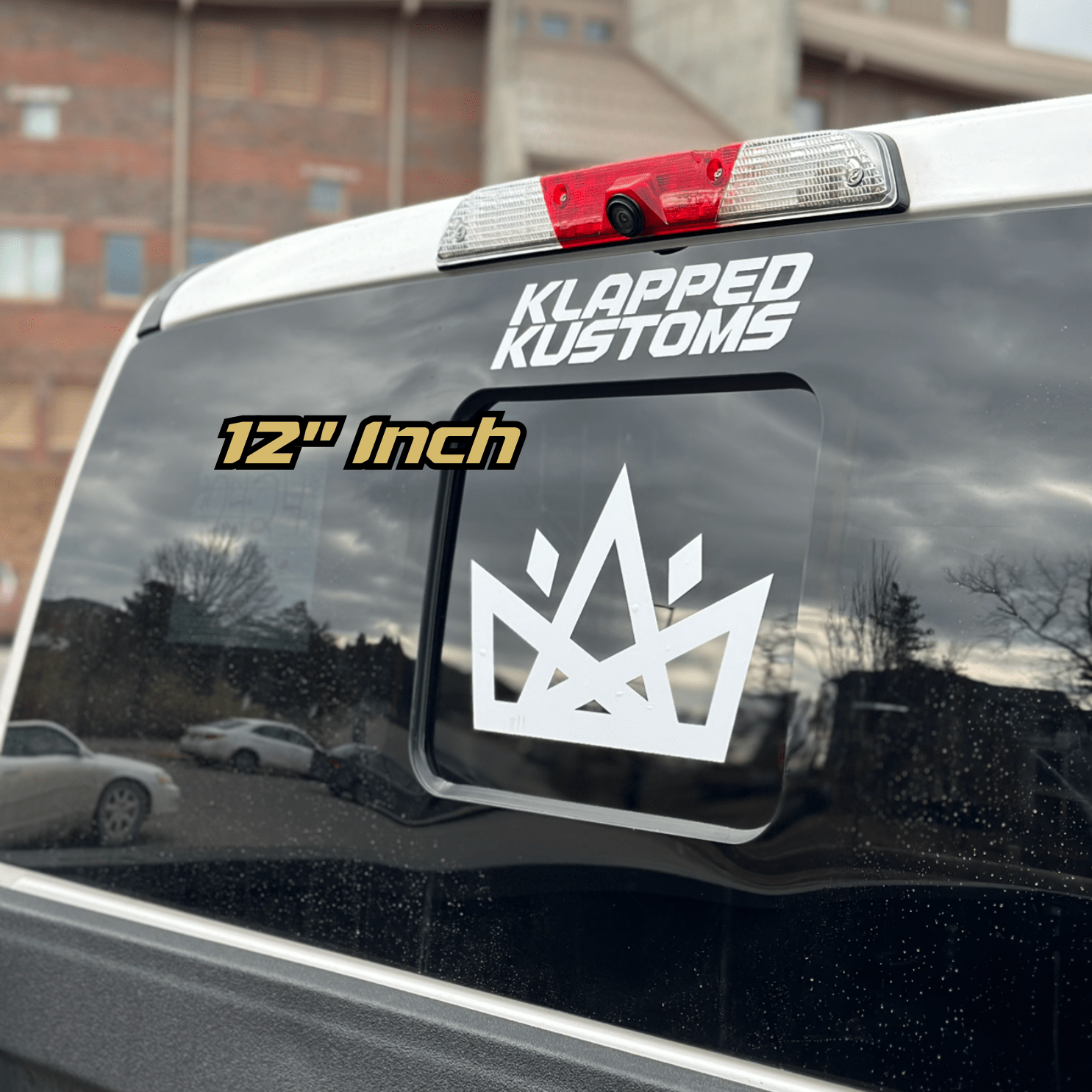 "CROWN" Decal - Klapped Kustoms