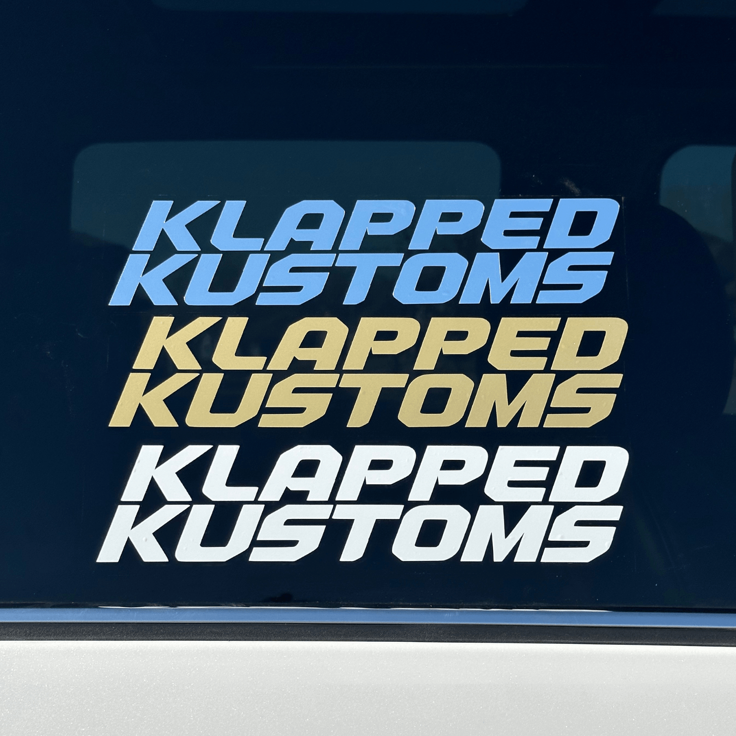 "KLAPPED" Decal - Klapped Kustoms